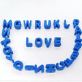 26PCS Large 6mm Hole Letter Beads, 20mm Acrylic Beads A to Z,for DIY Jewelry Making Kit Friendship Bracelet Key Chain and Bag Charms (26 A to Z Blue) - color: 26 A to Z Blue