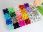 1000pcs 8MM Glass Bead Sets for Jewelry Making Kit Bracelets Beads Supplies,Imitative Jade Beads Crystal Spacer Beads Bracelet Loose Bead Sets for Jewelry Making DIY Crafts - size: 8mm Mixed Set