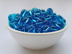 Glass Beads 8mm 100pcs Round Smooth Loose Beads for Bracelet Necklace Jewelry Making Craft DIY （8mm, 50804 Lake Blue） - color: Lake Blue, size: 8mm