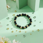 PH PandaHall 220pcs 6 Styles 18K Gold Spacer Beads with Large Hole Stainless Steel Smooth Round Spacer Beads, Flat Round Donut Metal Beads for Jewelry Bracelet Necklace
