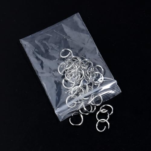 20Pcs Keychain Key Ring with Chain Bulk Split Key Chain，1.1 Inch Key Chains Parts with Open Jump Ring Connector for Jewelry Making Crafts (White K) - color: 20Pcs White K