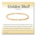 MASSIVE BEADS Natural Genuine Gemstone Beads Healing Crystal Chakra Reiki Jewelry Faceted Round Beads Bracelets 3mm - color: Golden Shell