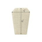 MOOCA 6 Pcs Set Beige Linen Mini Earring Stand Necklace Chain and Pendant Display Stand, Jewelry Display Holder Stand, Jewelry Showcase, 3 1/4 in Height - color: Beige Linen