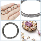 Litoexpe 20mm Open Jump Rings 150 Pcs with a Box, 2mm Thickness Rings Connectors for Necklace Bracelet Jewelry Making (Gun Black) - color: Gun Black