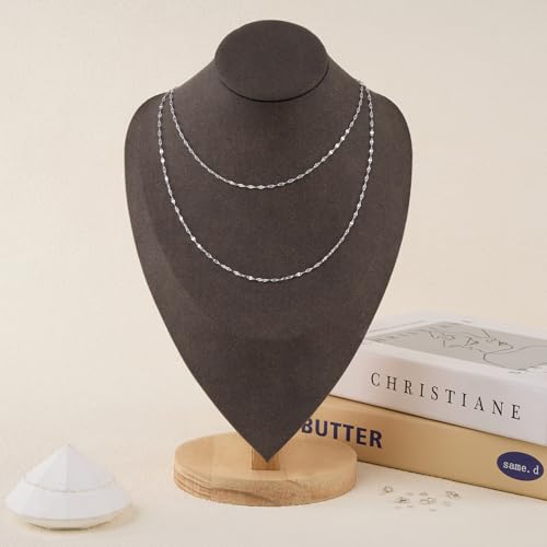 GTVOODX 33 Feet Silver Chain for Jewelry Making 2mm Soldered Stainless Steel Lip Link Chains Spool Bulk for Bracelet Necklace Jewelry Making with Jump Rings Lobster Claw Clasps - color: Silver Lip