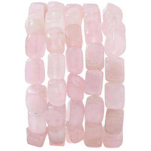 Natural Large Rose Quartz Cube Stone Beads 8x11mm 38cm/str Loose Semi Gemstone Stone Square Beads for Making Bracelets Necklace - color: Rose Quartz