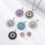 10PCs Mixed Style Rhinestones Snaps Jewelry Charms Buttons 18/20mm for Interchangeable Snaps Jewelry Making Women DIY Button Bracelets Necklaces Rings Brooch Accessories (Black) - color: Black