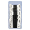 The Hobbyworker 5pcs Silk Beading Cord Thread and Needles Size2/4/6 Black for Knotting Pearl,Crystals,Gemstones and Beads