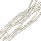 ECYC Ltd 10g 1.5mm French Bullion Wire, Spiral Copper Coil Wire French Coil Embroidery Wire French Metallic Wire Flexible Jewelry Wire for Embroidery, Beading, Jewelry Making, Garment Design - color: Silver