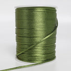 LUSTEMBER 2 mm x 330 Feet Satin Nylon Cord, Silky Smooth Nylon String for Jewelry Making Bracelet Necklaces Beading Thread Rattail Macrame Kumihimo Chinese Knot Craft - size: Green