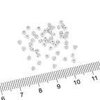 BEADIA Silver Plated Triangle Spacer Beads 2.5x1.5mm 50pcs for Jewelry Making Findings Non Tarnish - color: Silver, size: 2.5x1.5mm Triangle