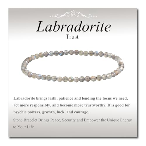 MASSIVE BEADS Natural Genuine Gemstone Beads Healing Crystal Chakra Reiki Jewelry Faceted Round Beads Bracelets 3mm - color: Labradorite