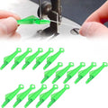 Fish Mouth Sewing Machine Needle Threader, 2024 Upgrade Quick Sewing Machine Loop Easy Selfthread Needle Threaders Tool, Automatic Sewing Needle Threader Simple Needle Threader (Green*15) - color: Green*15