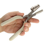 The Beadsmith Wire Elements Series Jewelry Tool Bundle - Includes 3-in-1 Wire Looping Pliers(13-20mm) & Bail Making Pliers (7", 3.55mm &5.5mm Jaw) - Polished Steel & Comfort Grip for Jewelry Making