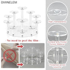 Round Acrylic Jewelry Stand Acrylic Display Riser Stands Dessert Tower Display Tower for Watch,Jewelry,Rings,Earrings,Mini Figurines,Cupcakes(Clear,11Tier) - size: Clear-11 Tier