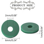 Forest Green Polymer Clay Beads, 6mm Heishi Bead for Jewelry Bracelets Necklace Making 1000PCS - color: Evergreen