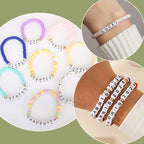 1 Box 10MM 208PCS 26 Styles Square Acrylic Alphabet Bead with Large Hole A to Z White Cube Shaped Loose Spacer Beads Bulk for Jewelry Making Christmas Holiday Party Gift Adult DIY Craft