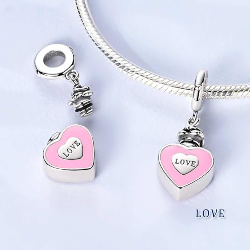 LAZA Charms for Bracelets 925 Sterling Silver Butterfly Summer Travel Ocean Lucky Charm Beads Pendant Jewelry for Women Mom - color: Love Heart