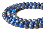 60pcs 6mm Natural Lapis Lazuli Beads Gemstone Beads Round Loose Beads for Jewelry Making - color: Lapis Lazuli, size: 6mm