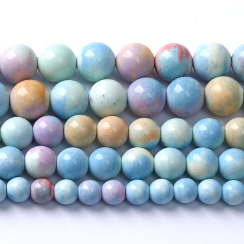12mm 32pcs Natural Alxa Rainbow Stone Beads for Jewelry Making Energy Healing Power Stone Beads DIY Bracelet Necklace Accessories 15" - color: Alxa Rainbow stone, size: 12mm