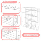 Jewelry Earring Organizer Ear Display Holder Earrings Stand Box With Rack Ring Necklce Acrylic