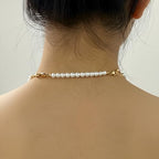 FAMARINE Gold Silver Necklace Extender Chains for Women - color: gold E