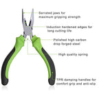 SPEEDWOX Mini Long Nose Pliers 4-1/2 Inches Precision Wire Cutters with Spring Fine Beading Pliers Precision Jewelry Making Tool Hobby Craft DIY - style: Long Nose Pliers