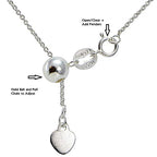 Hoops & Loops Sterling Silver 1.5mm Rolo Adjustable Chain Necklace, from 12" to 20" - color: 20"-Silver
