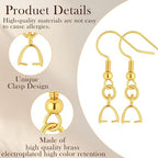 180PCS Earring Making Kits 14K Gold Earring Hooks Hypoallergenic Ear Wires Fish Hook for DIY Jewelry Making Bulk Pack - color: 14k Gold