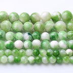 Green Persian Jade Stone Beads for Jewelry Making Gemstone Round Crystal Bracelet Necklace1 Strand 15.5inch 60PCS 6MM - color: Green Persian jade, size: 6MM