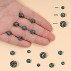 60pcs 6mm Natural Stone Beads Blue Malachite Beads Energy Crystal Healing Power Gemstone for Jewelry Making, DIY Bracelet Necklace - color: Blue Malachite, size: 6mm