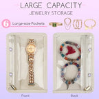 Travel Jewelry Organizer Case,Small Jewelry Bags Jewelry Storage Book Ring Binder with Clear Zipper Velvet Pouch for Traveling (Inner Pages,Beige,3 PCS,Large) - color: Inner Pages,Beige,3 PCS,Large