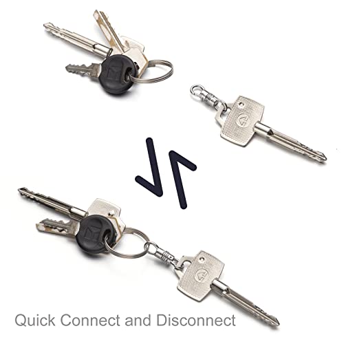 Zpsolution Double Opening Swivel Clasp for Necklace, Clasp Connector for Pendant, Necklace Charm Holder Silver/Gold 4PCS - color: 2 Glod 2 Silver