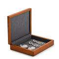 Oirlv Solid Wood Ring Jewelry Box Organizer Earrings Jewelry Drawer Organizer Tray with Lid (Grey Flat Box) - color: Grey Flat Box