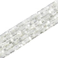 160pcs 4x2mm Natural Mother of Pearl Shell Heishi Disc Flat-Rondelle Spacer White MOP Loose Beads for Jewelry Making 15 Inch - color: Mother of Pearl Shell, size: 4x2mm