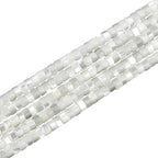 160pcs 4x2mm Natural Mother of Pearl Shell Heishi Disc Flat-Rondelle Spacer White MOP Loose Beads for Jewelry Making 15 Inch - color: Mother of Pearl Shell, size: 4x2mm