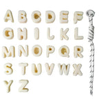 26 Large 6mm Hole Letter Beads, 20mm Beads A to Z,for DIY Jewelry Making Kit Friendship Bracelet Key Chain and Educators to Learn Letters (26 A to Z White) - color: 26 A to Z White