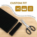 Garneck 5Pcs Jewelry Box Insert Foam Tray Set: 100 Slot Black Velvet Ring Earring Organizer Stackable Display Holder for Drawer Dresser Store Boutique Gift for Women Men