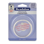 Beadalon German Style Wrapping Wire, Square, Silver Plated, 20 Gauge, 2 m / 6.5 ft - color: Silver Plated, size: 20 Gauge/.032 In-2 M/6.5 Ft