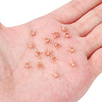 BEADIA Rose Gold Plated End Caps Non Tarnish 3x6mm 200pcs for Jewelry Making Findings - color: End Caps Rose Gold, size: 3x6mm