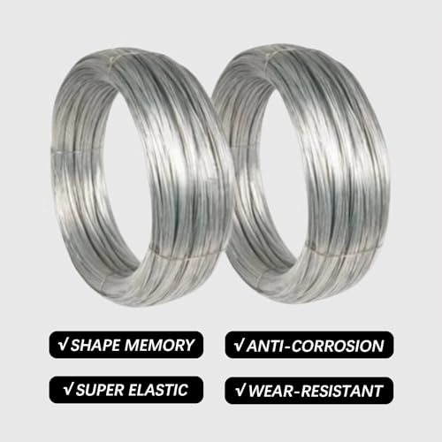 Nitinol Shape Memory Wire 0.15mm x 328ft Silver Super Elastic Nitinol Wire Pre-Trained Straight, High Flexibility, Corrosion-Resistant NiTi for Robotics, Science Kits & DIY Projects - size: 0.15mmx100m (0.0059"x328ft), style: Silver