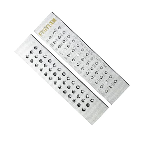 Jewelry Wire Drawplate Carbide Steel Round Draw Plate for Jewelry Wire Making (0.26-2.8mm, 39 Holes) - size: 0.26-2.8mm, 39 Holes