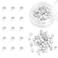 BEADIA Silver Plated Cube Spacer Beads Right Angle 3x3mm 50pcs for Jewelry Making Findings Non Tarnish - color: Silver, size: 3x3mm Right Angle Cube
