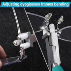 6 Inches Optical Trident Pliers Adjusting Eyeglasses Leg Eyeglass Adjustment Tools Professional Eyeglasses Adjusting Frame Bending Bridge Temple Pliers with Screwdriver and Glasses Cloth - style: Optical Trident Plier