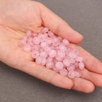 BONNY BOXX 1 Strand Natural 5 * 8mm Pink Quartz Rondelle Beads, Natural Abacus Disk Stone Beads Loose Spacer Gemstone for DIY Bracelet Necklace Jewelry Making - color: Pink Quartz, size: 5*8mm