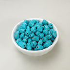 Turquoise Irregular Beads for Bracelet Making - 200pcs 10mm Natural Semi-Precious Gemstone Loose Spacer Beads for Jewelry, Beading, Earrings & DIY Handmade Crafts - color: Turquoise Irregular 10mm