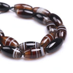 Botswana Agate Beads for Jewelry Making Natural Gemstone Semi Precious 8x16mm Oval Rice 15" JOE FOREMAN - color: 8x16mm/oval rice botswana agate