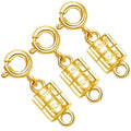 S925 Sterling Silver Magnetic Necklace Clasps and Closures, Magnetic Clasps for Necklaces,Magnetic Clasp Converter for Jewelry Making Supplies (3golden) - color: 3golden