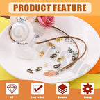 Tanstic 241Pcs 6 Colors Lobster Claw Clasps and Open Jump Rings Kit, 12mm Lobster Clasps, 5mm Jump Rings with Needle Nose Pliers for DIY Bracelet Necklace Jewelry Making - color: 6 Colors Jewelry Clasps + Jump Ring