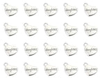 Shapenty Antique Silver Love Heart Shaped Family Members Pendant Charms for DIY Craft Keychains Bracelet Necklace Earrings Jewelry Making Findings and Memory Ornament - style: Daughter